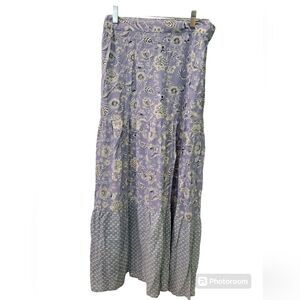 Skirt Maxi Large by Angie NWT Blue White Floral